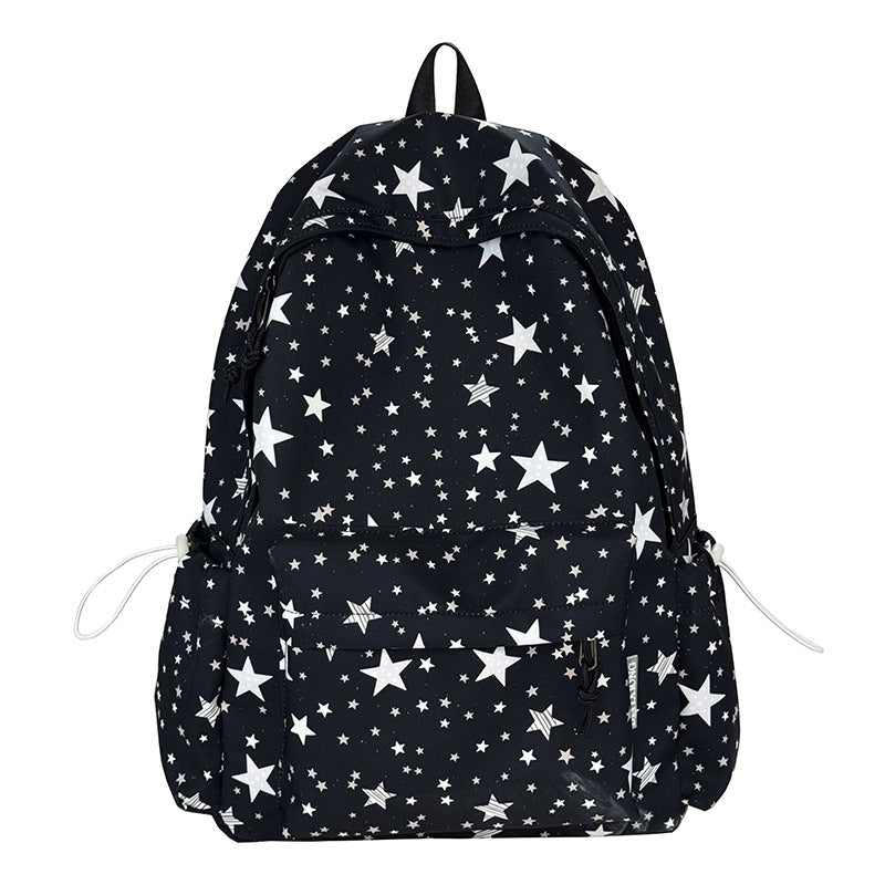 Backpack with Thoughtful Compartments and Trendy Star Motif Kalsten