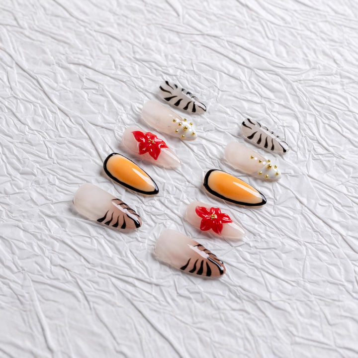 Artistic Floral Nail Art Set