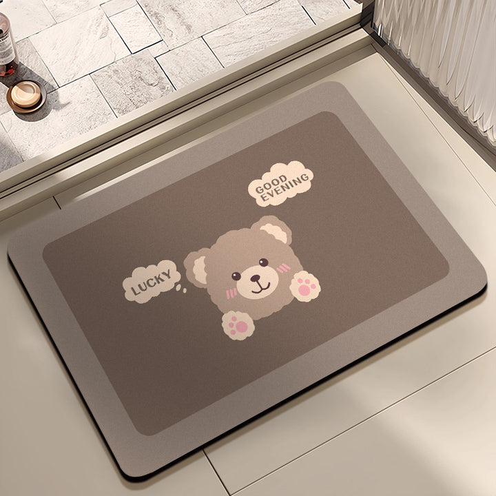 Adorable Bear-Themed Indoor Mat