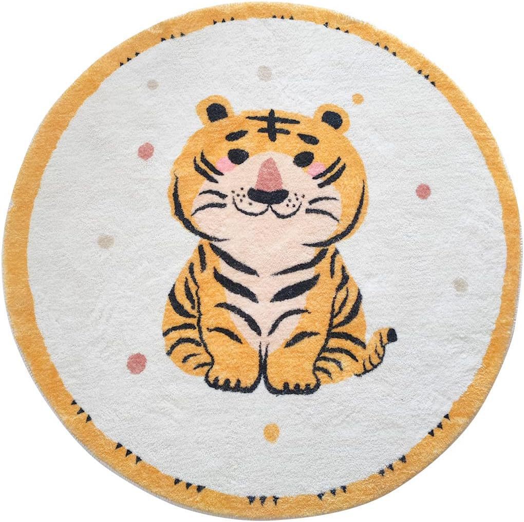 Gaming-Themed Round Plush Area Mat