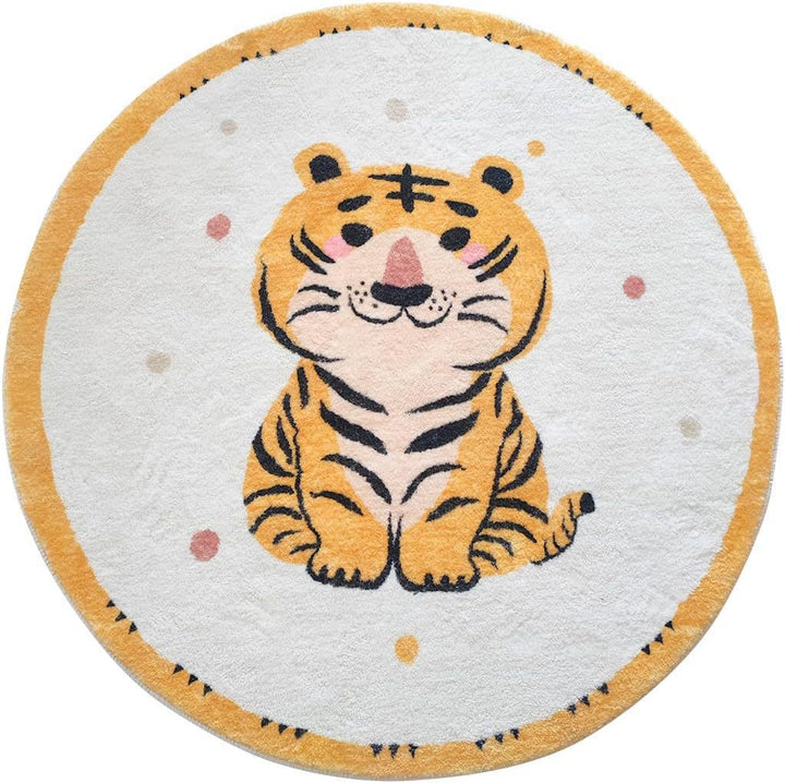 Gaming-Themed Round Plush Area Mat