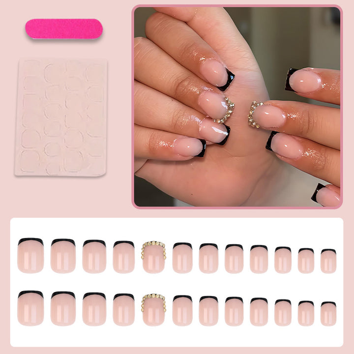 Luxury Acrylic Nail Set with Glitter and Detailed Designs Kalsten