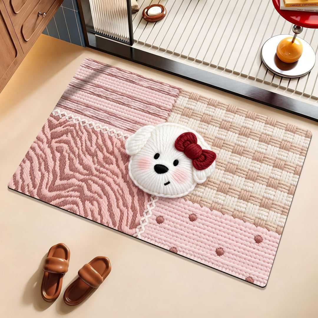 Decorative Dog Themed Area Mat for Home