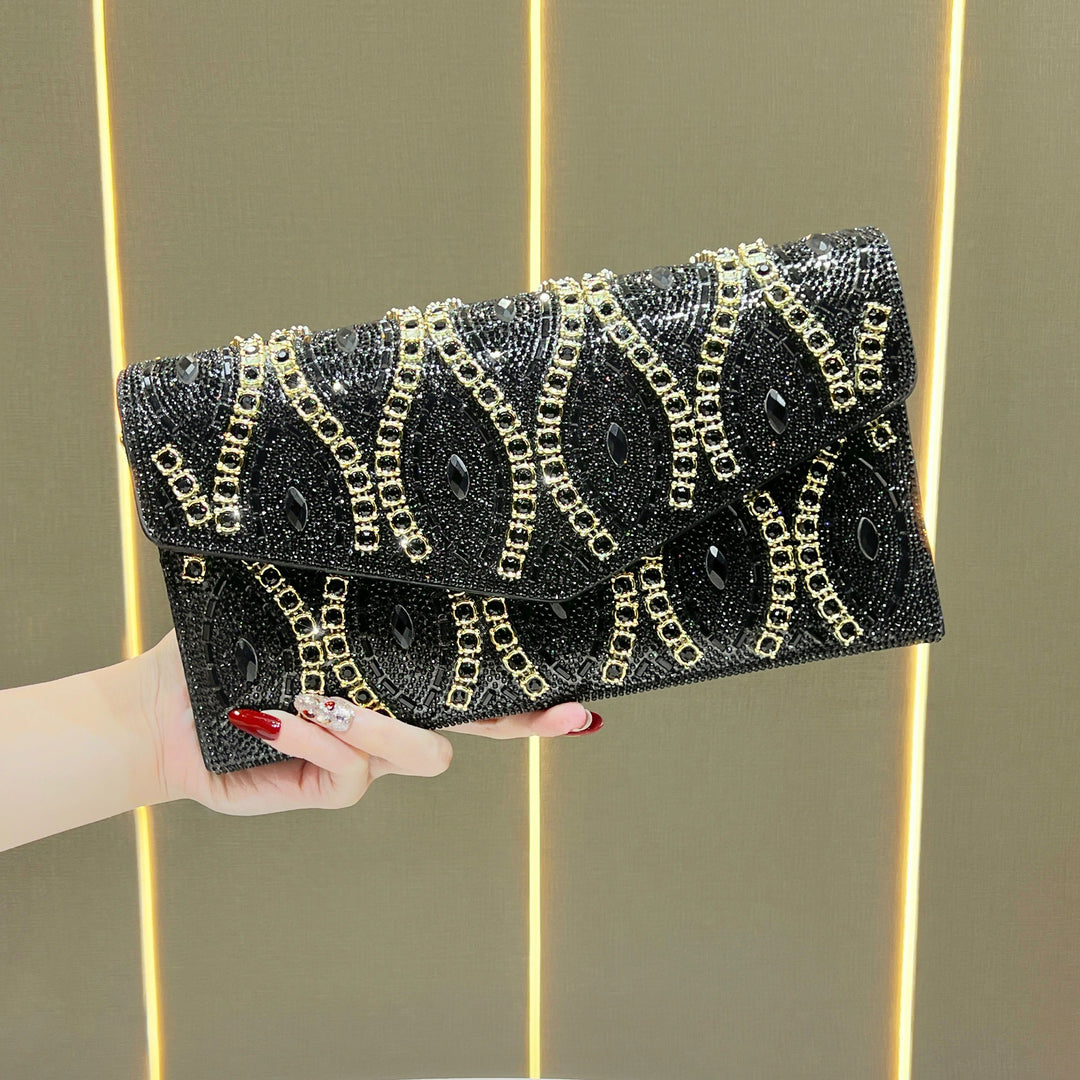 Decorative Sequined Evening Clutch
