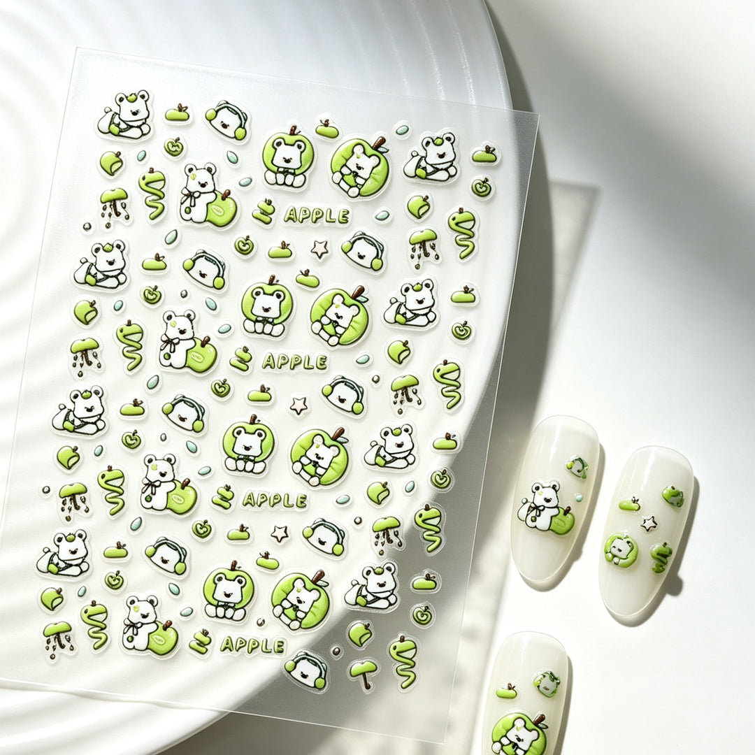 Playful Character Nail Art Stickers