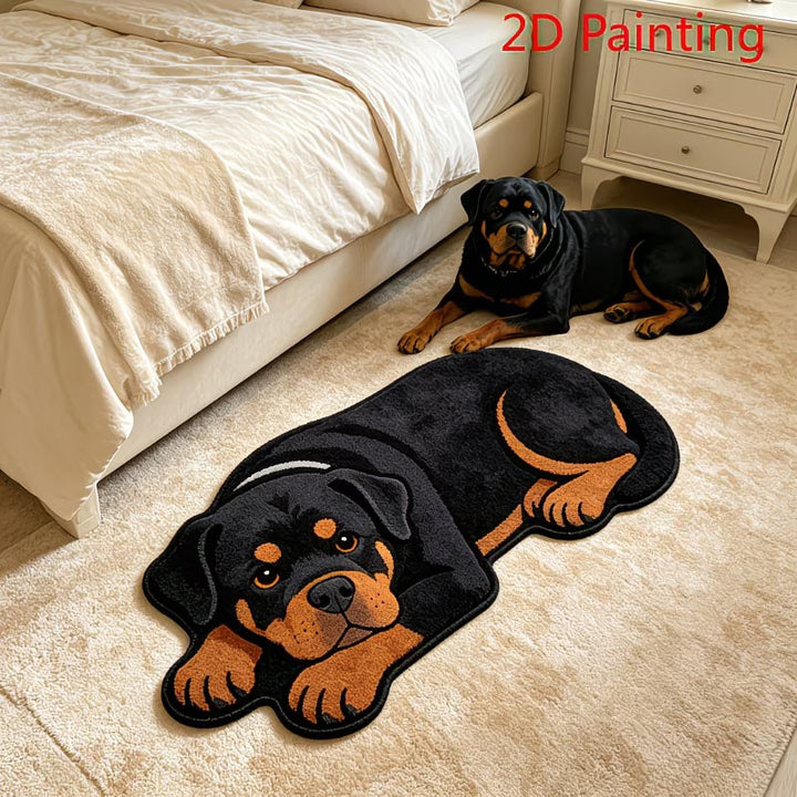 Rottweiler-Themed Decorative Area Rug