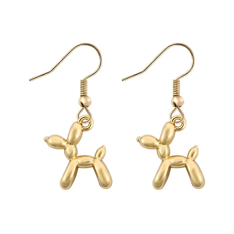 Playful Dog Pet Earrings Made of High-Quality Metal Kalsten