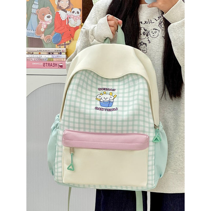 Casual Checkered Backpack Kalsten