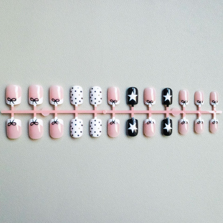 Artistic Geometric and Bow Nail Art Kit