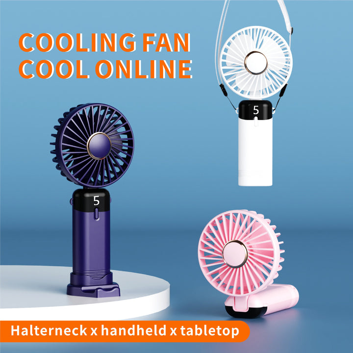 Unisex nan rechargeable portable handheld and desk fan with LED battery indicator Kalsten