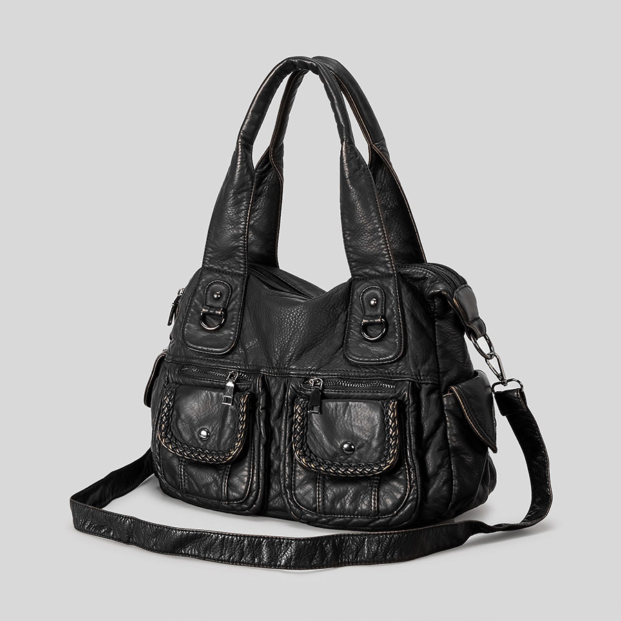Multifunctional Leather Handbag