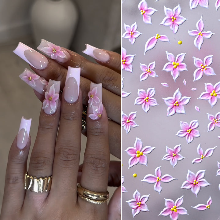 Floral Nail Art Decoration Stickers