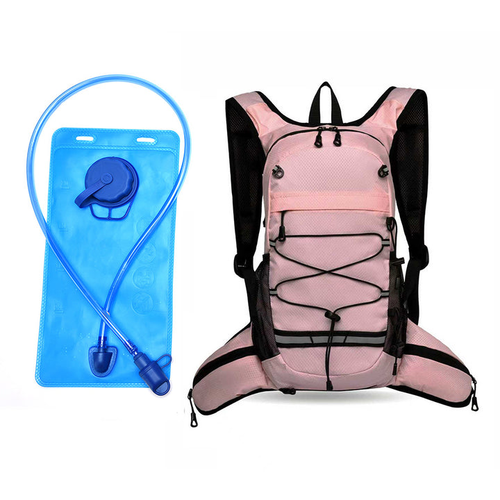 Sporty backpack with breathable mesh inserts and elastic carrying straps Kalsten