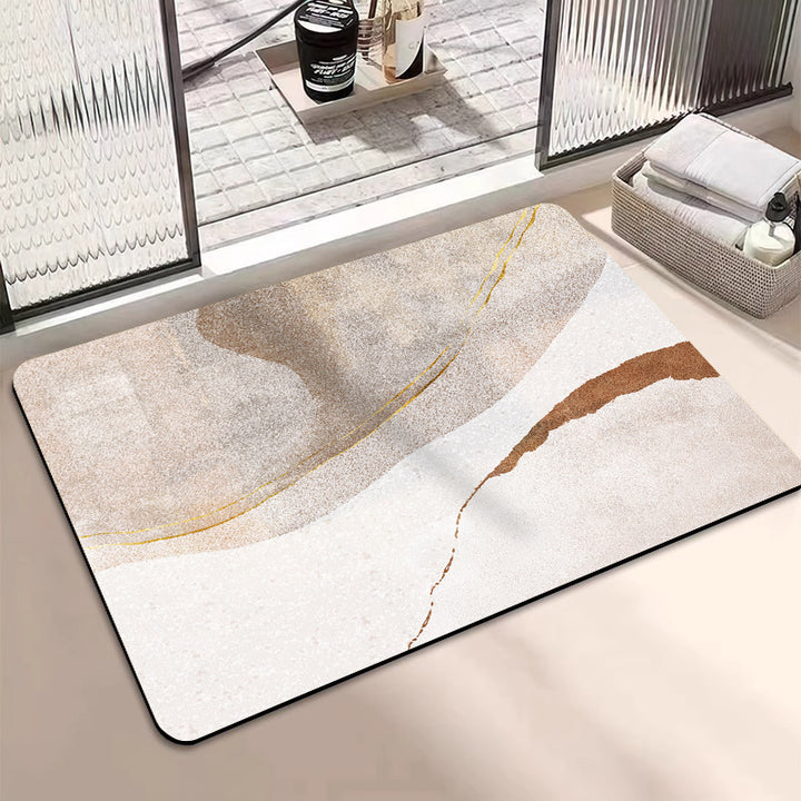 Modern Abstract Leaf Design Area Rug Kalsten