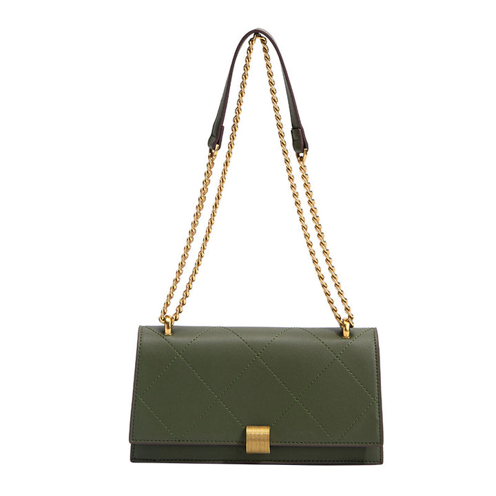 Elegant Chain-Detail Crossbody Clutch Bag