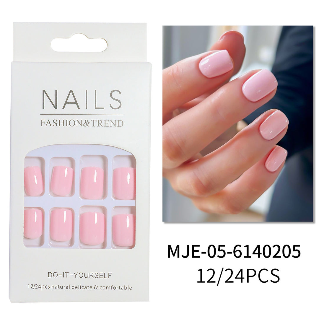 Glossy Press-On Nail Set with Elegant Design Kalsten