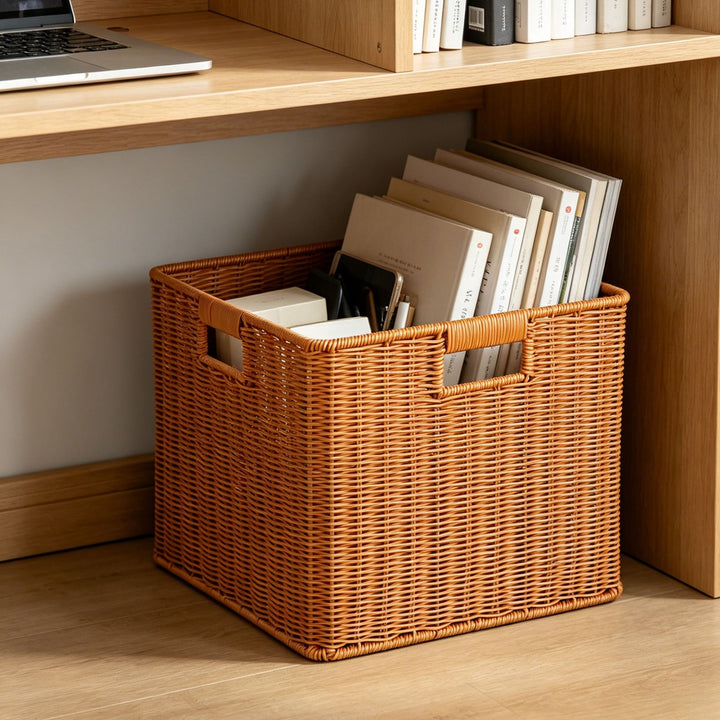 Rectangular Woven Storage Bin Kalsten