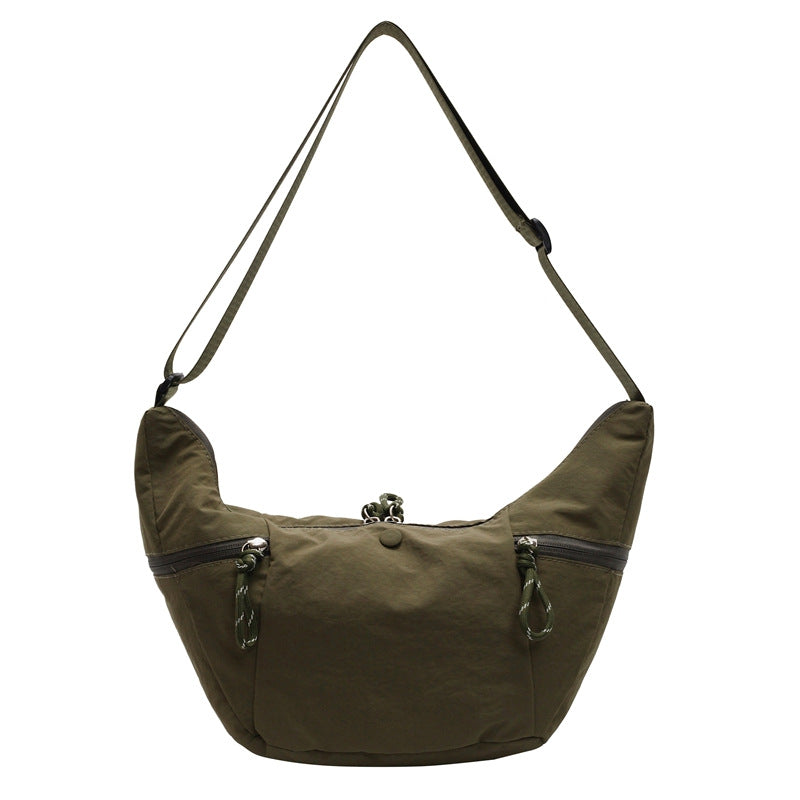 Practical shoulder bag with external zip pockets Kalsten
