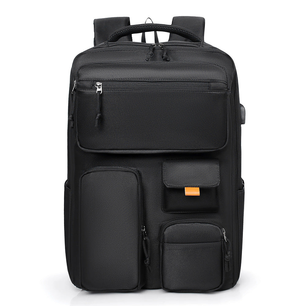 Multi-Pocket Travel Backpack with Ergonomic Design
