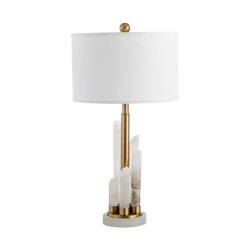 Modern Decorative Table Lamp with Elegant Stone Base
