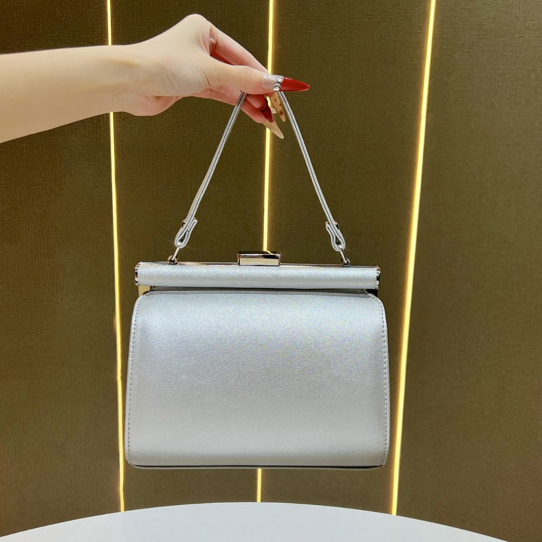 Glamorous Satin Evening Handbag