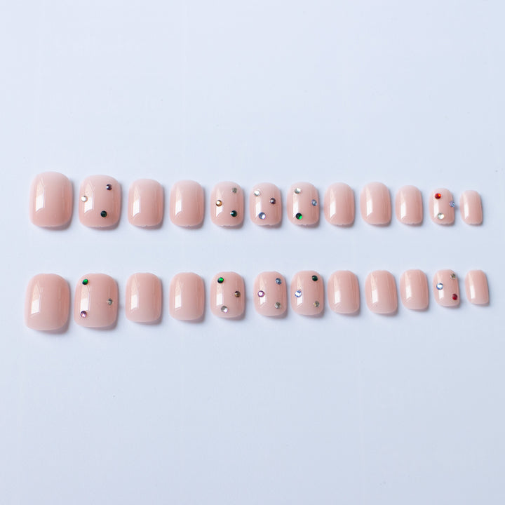 Artistic Rhinestone-Embellished Nail Art Kit
