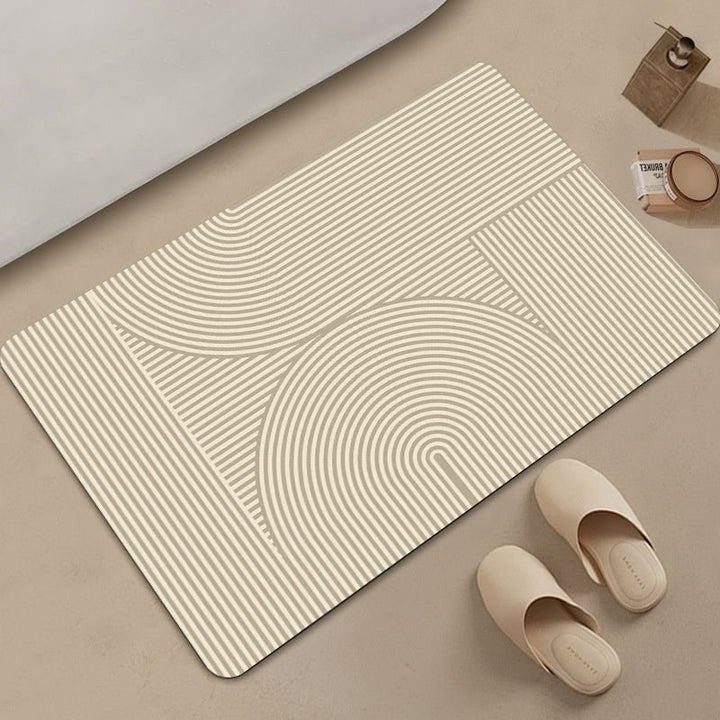 Abstract Geometric Pattern Bath Mat