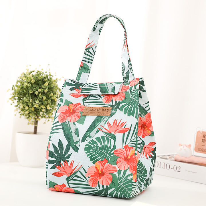 Insulated Dot-Patterned Lunch Bag Kalsten