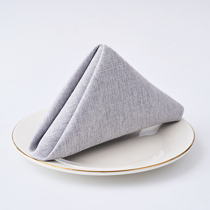 Premium Textured Linen-Blend Dinner Napkin With Hotel-Style Hem