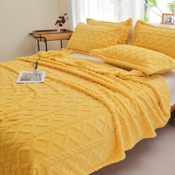 Textured Decorative Throw Blanket Kalsten