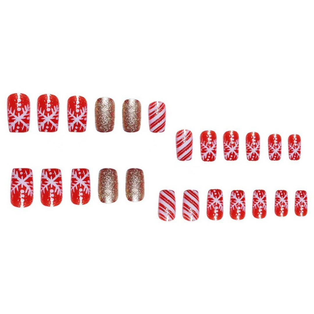 Festive Themed Press-On Nail Art Set Kalsten
