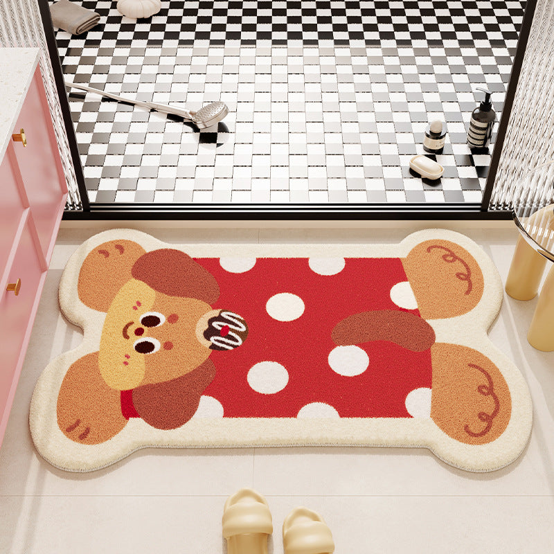 Cartoon Animal-Themed Bath Mat Kalsten
