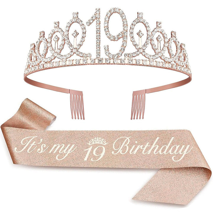 Ladies Crystal Princess Crown with 30 & Fabulous lettering Kalsten