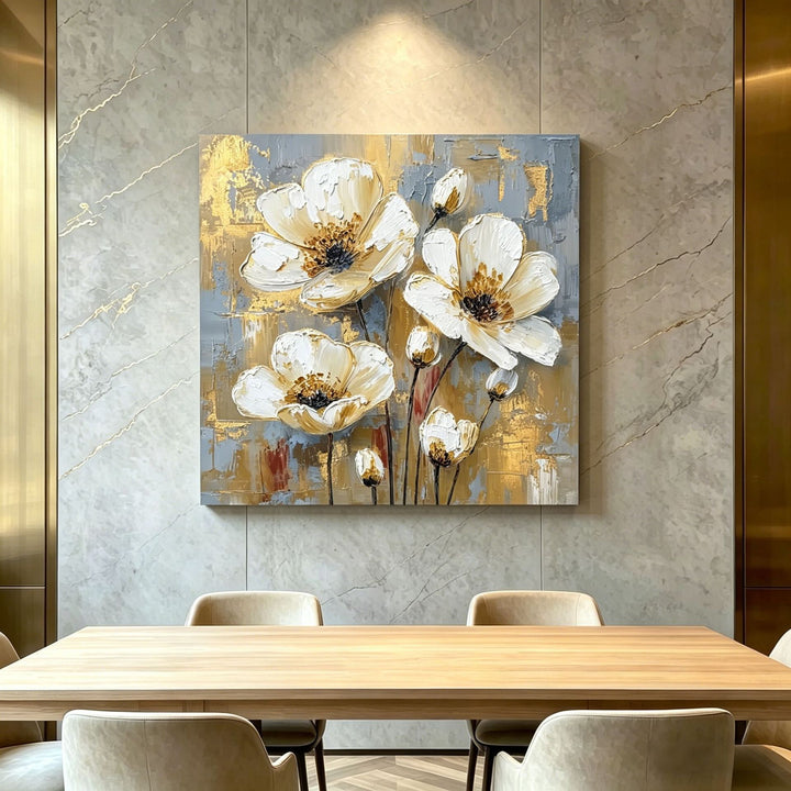Elegant Floral Abstract Canvas Art