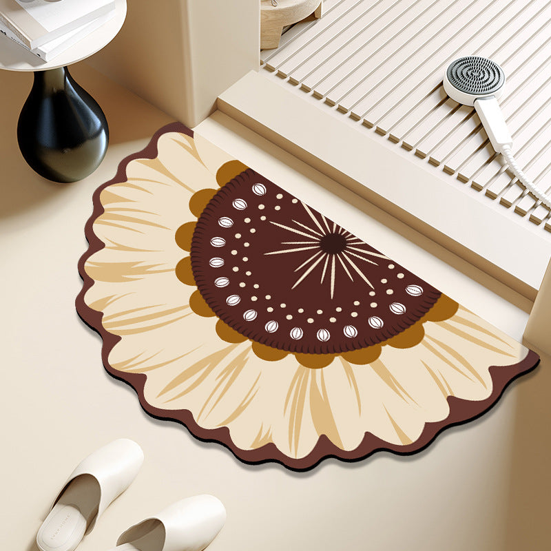 Decorative Sunflower Area Mat