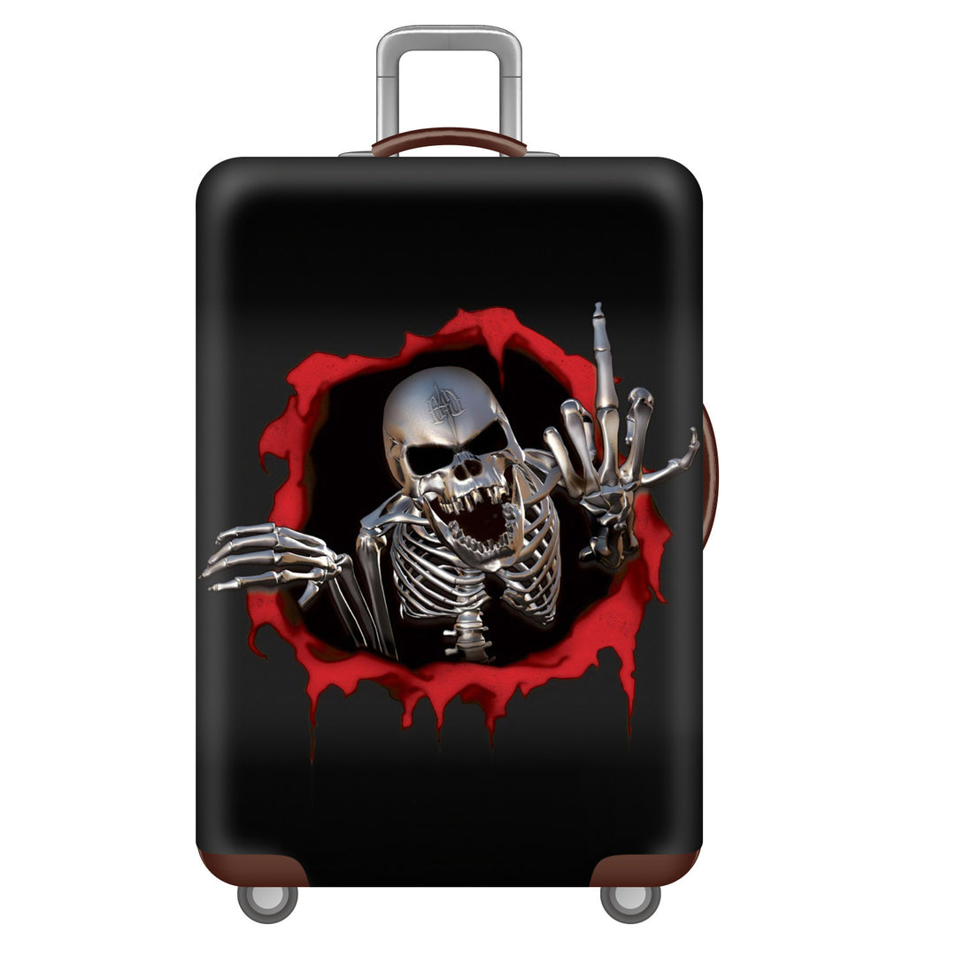 Men's hard-shell suitcase with unique skull design Kalsten