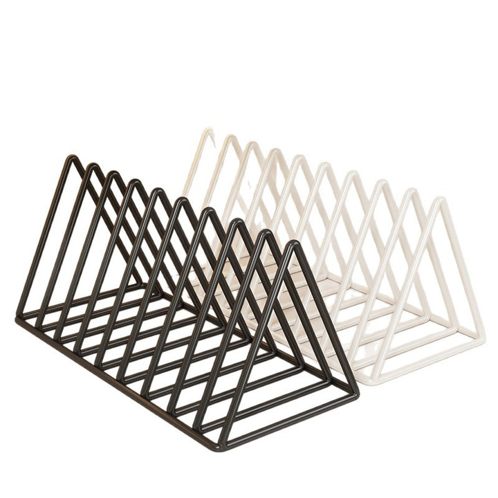 Triangular Metal Multi-Slot Knit Hat and Beanie Organizer Rack