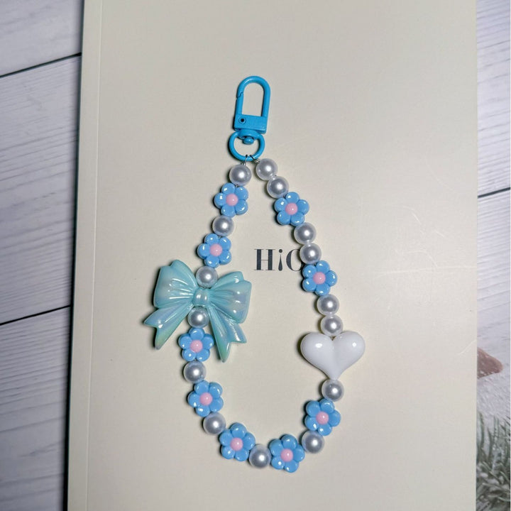 Decorative Floral Beaded Keychain kalsten
