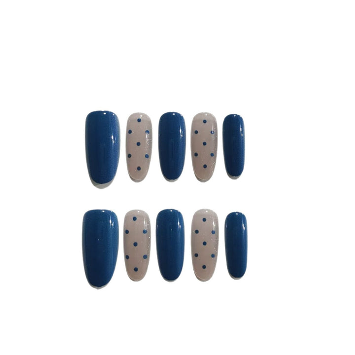 Elegant Press-On Nail Art Set with Jewel Accents Kalsten