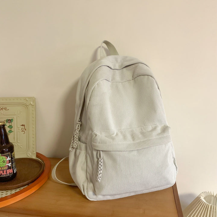 Cord Backpack with Versatile Compartments and Ergonomic Design Kalsten
