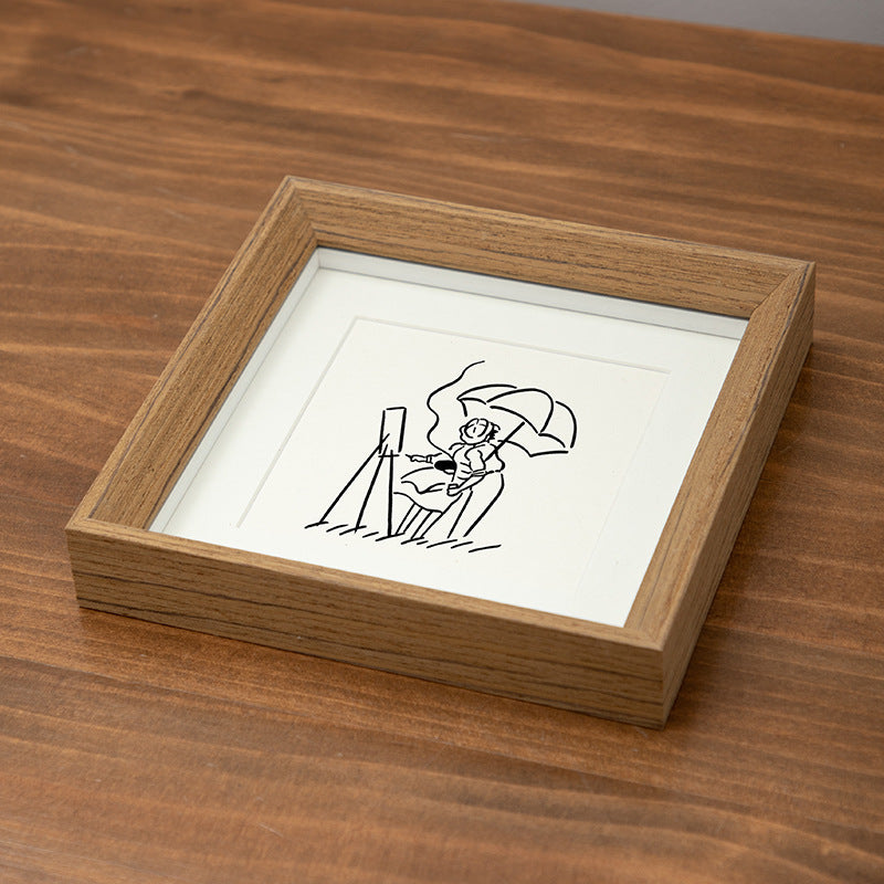 Charming Illustrated Art Display Frame for Home