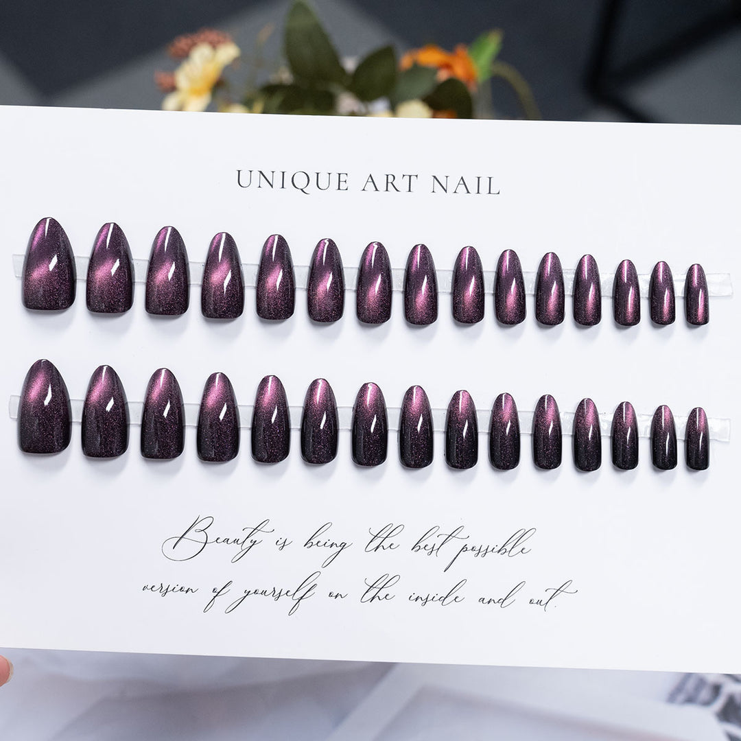 Premium Glossy Press-On Nail Set