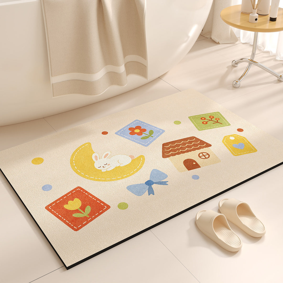 Cute Cartoon-Themed Bath Mat Kalsten