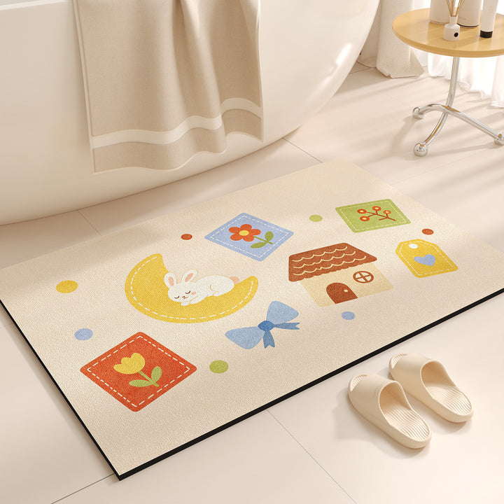 Cute Cartoon-Themed Bath Mat Kalsten