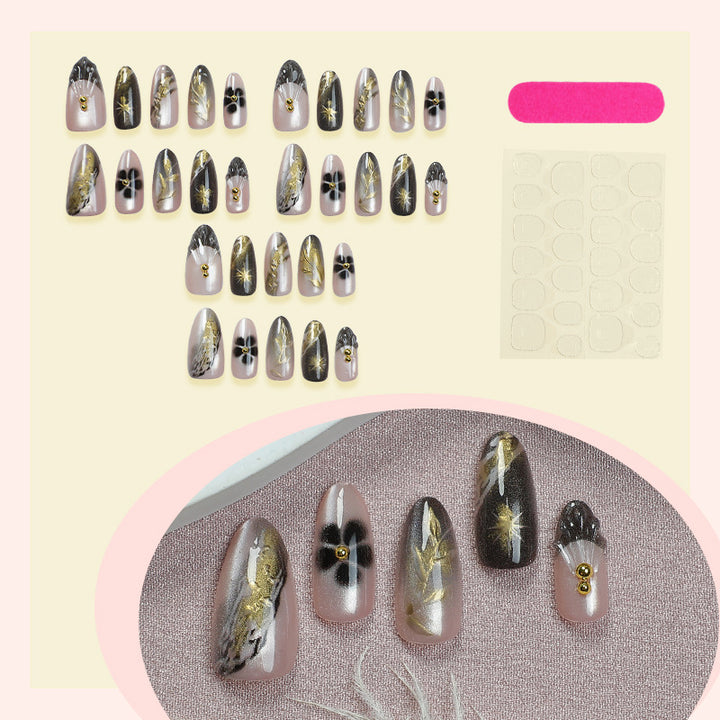 Elegant Artistic Press-On Nail Set