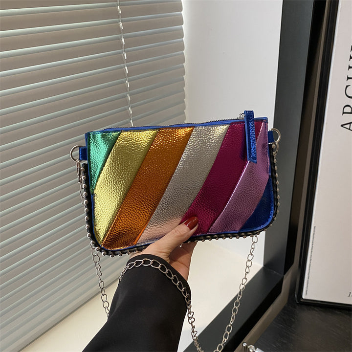 Colorful Metallic Chic Crossbody Bag Kalsten