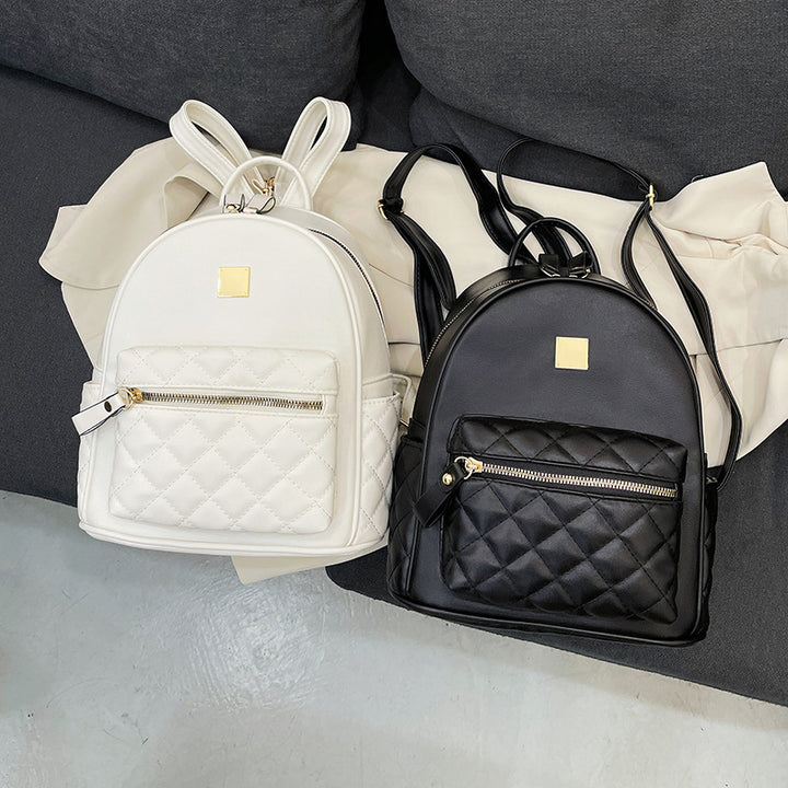 Quilted Leather Mini Backpack Kalsten