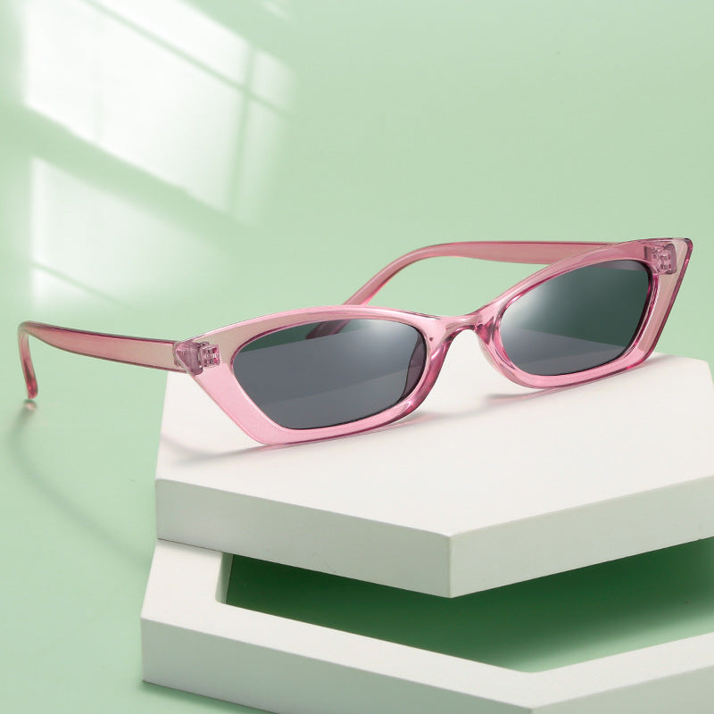 Women's fashionable cat-eye sunglasses with transparent frame Kalsten
