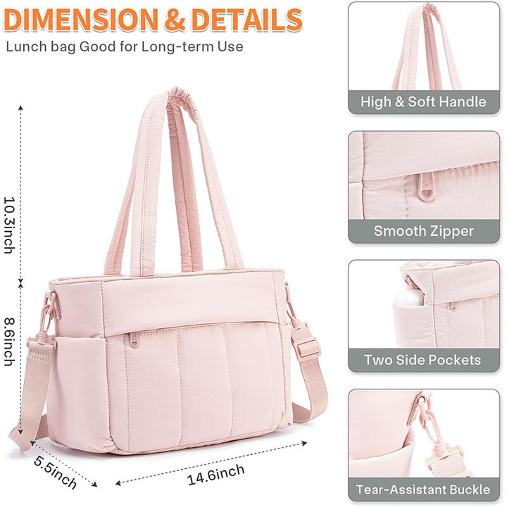 Practical Handbag with Detachable Shoulder Strap Kalsten