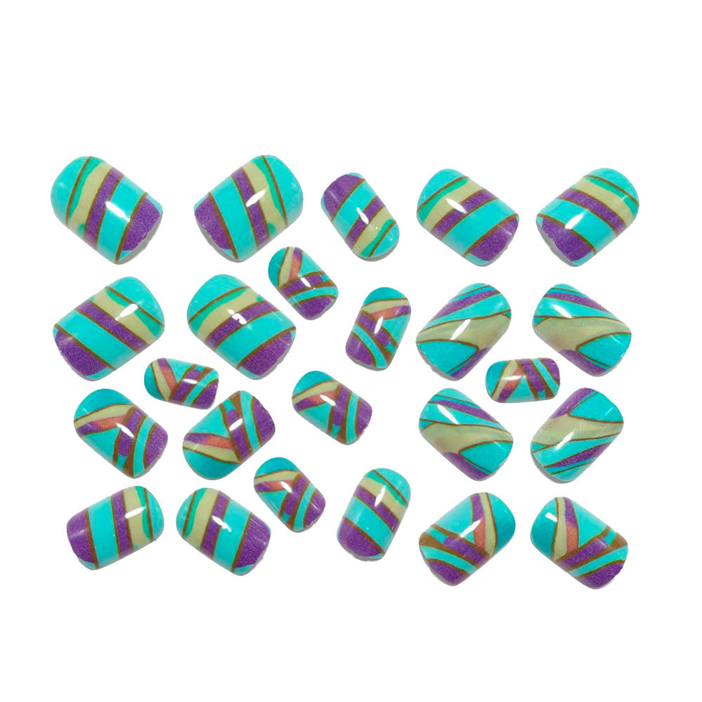 Creative artificial nails with geometric design Kalsten 1788232658